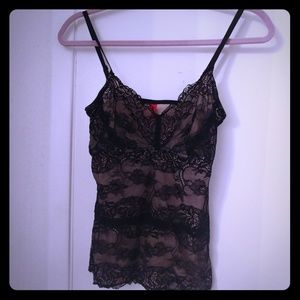 Black lace cami shaper